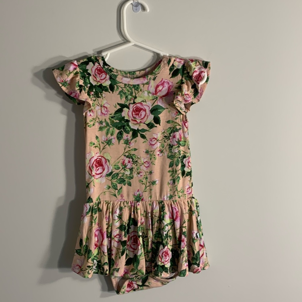 Posh peanut bamboo rose dress worn twice